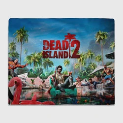 Плед флисовый Dead island two, цвет: 3D-велсофт