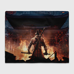 Плед флисовый Sekiro: Shadows Die Twice, цвет: 3D-велсофт