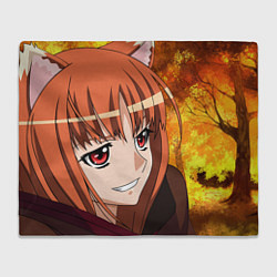 Плед флисовый Spice and Wolf - autumn, цвет: 3D-велсофт