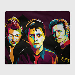 Плед флисовый Green day portrait, цвет: 3D-велсофт