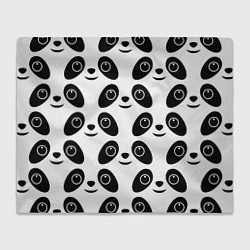 Плед флисовый Panda bing dun dun, цвет: 3D-велсофт
