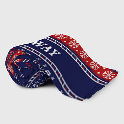 Плед флисовый Уходите - новогодний свитер, цвет: 3D-велсофт — фото 2