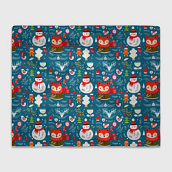 Плед флисовый New Years holiday, цвет: 3D-велсофт