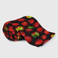 Плед флисовый Клубничка - ягоды, цвет: 3D-велсофт — фото 2