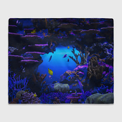 Плед флисовый Морской аквариум, цвет: 3D-велсофт