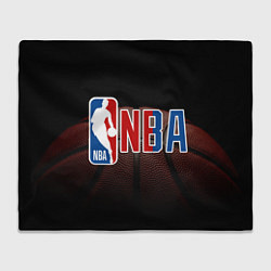 Плед флисовый NBA - logo, цвет: 3D-велсофт