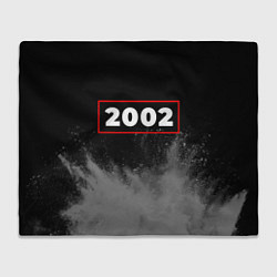 Плед флисовый 2002 - в красной рамке на темном, цвет: 3D-велсофт