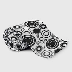 Плед флисовый Абстрактные круги, цвет: 3D-велсофт — фото 2