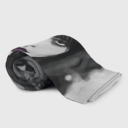 Плед флисовый Уэнсдэй: рисунок, цвет: 3D-велсофт — фото 2