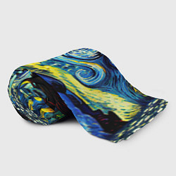 Плед флисовый Винсент ван Гог, звездная ночь, цвет: 3D-велсофт — фото 2