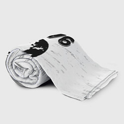 Плед флисовый На Земле с 1976: краска на светлом, цвет: 3D-велсофт — фото 2