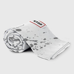 Плед флисовый Инструктор - в красной рамке на светлом, цвет: 3D-велсофт — фото 2