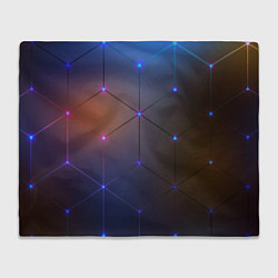 Плед флисовый Космические треугольники, цвет: 3D-велсофт