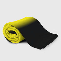 Плед флисовый И черный и желтый, цвет: 3D-велсофт — фото 2