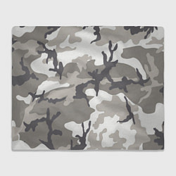 Плед флисовый Арктический камуфляж, цвет: 3D-велсофт