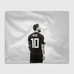 Плед флисовый 10 Leo Messi, цвет: 3D-велсофт