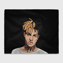 Плед флисовый XXXTentacion art, цвет: 3D-велсофт