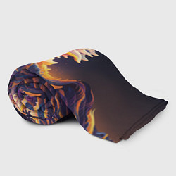 Плед флисовый Красочная волна, цвет: 3D-велсофт — фото 2