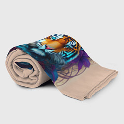 Плед флисовый Tiger tattoo - irezumi - art, цвет: 3D-велсофт — фото 2