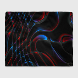 Плед флисовый Neon colors drops of liquid, цвет: 3D-велсофт