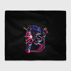 Плед флисовый Кибер-Соник с алмазом, цвет: 3D-велсофт