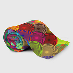 Плед флисовый Multicolored circles, цвет: 3D-велсофт — фото 2