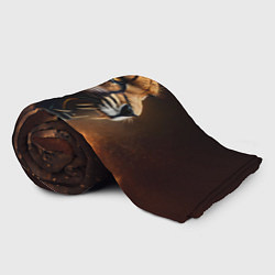 Плед флисовый Гепард рычащий, цвет: 3D-велсофт — фото 2