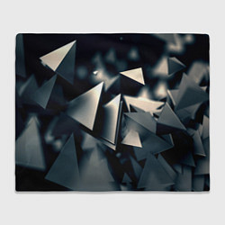 Плед флисовый Dark abstraction, цвет: 3D-велсофт