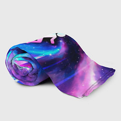 Плед флисовый Portal неоновый космос, цвет: 3D-велсофт — фото 2