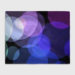 Плед флисовый Цветные диски, цвет: 3D-велсофт
