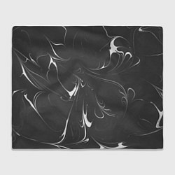Плед флисовый Черно-белый узор, цвет: 3D-велсофт