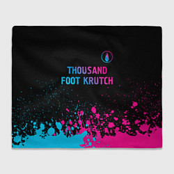 Плед флисовый Thousand Foot Krutch - neon gradient: символ сверх, цвет: 3D-велсофт