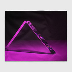 Плед флисовый Фиолетовая мрачная геометрическая фигура, цвет: 3D-велсофт