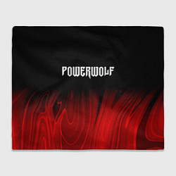 Плед флисовый Powerwolf red plasma, цвет: 3D-велсофт