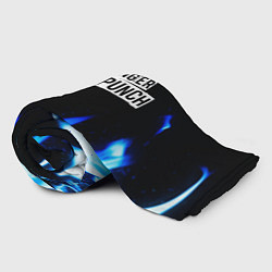 Плед флисовый Five Finger Death Punch blue fire, цвет: 3D-велсофт — фото 2