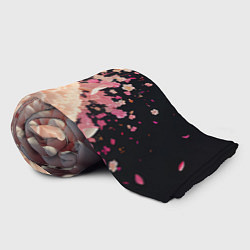 Плед флисовый Множество розовых цветов, цвет: 3D-велсофт — фото 2