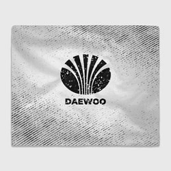 Плед флисовый Daewoo с потертостями на светлом фоне, цвет: 3D-велсофт