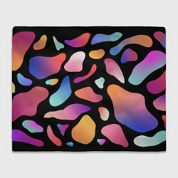 Плед флисовый Fashionable colorful pattern, цвет: 3D-велсофт