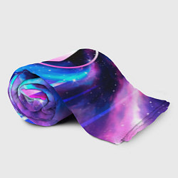Плед флисовый Thousand Foot Krutch неоновый космос, цвет: 3D-велсофт — фото 2