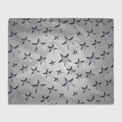 Плед флисовый Grey stars, цвет: 3D-велсофт