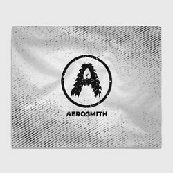 Плед флисовый Aerosmith с потертостями на светлом фоне, цвет: 3D-велсофт