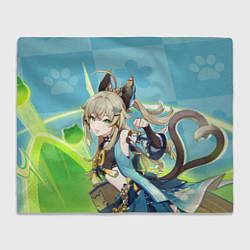 Плед флисовый Kirara Genshin Impact, цвет: 3D-велсофт