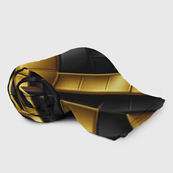 Плед флисовый Gold black luxury, цвет: 3D-велсофт — фото 2