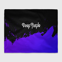 Плед флисовый Deep Purple purple grunge, цвет: 3D-велсофт