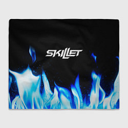 Плед флисовый Skillet blue fire, цвет: 3D-велсофт