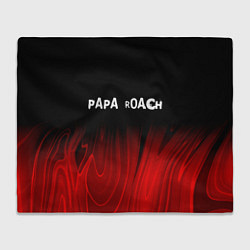 Плед флисовый Papa Roach red plasma, цвет: 3D-велсофт