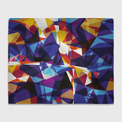 Плед флисовый Мозаичный узор, цвет: 3D-велсофт