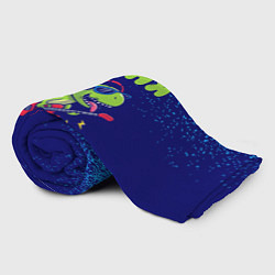 Плед флисовый Даня рокозавр, цвет: 3D-велсофт — фото 2