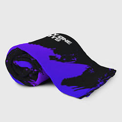 Плед флисовый Twenty One Pilots purple grunge, цвет: 3D-велсофт — фото 2