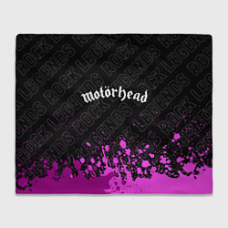 Плед флисовый Motorhead rock legends: символ сверху, цвет: 3D-велсофт
